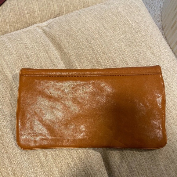 Tory Burch Leather Reva Clutch Shoulder Bag Brown - Picture 4 of 8